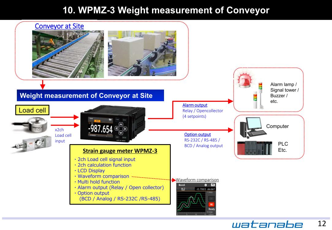 WPMZ-3 Weight measurement of Conveyor